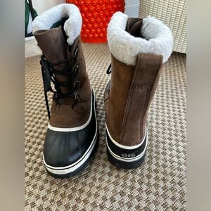 Sorel Brown and Black Winter Boots
